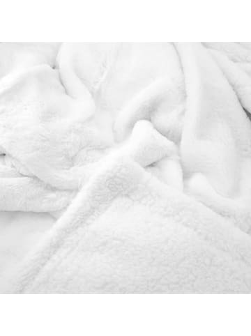 Le Comptoir de la Plage Plaid "Lapin" in Weiß - (L)170 x (B)130 cm