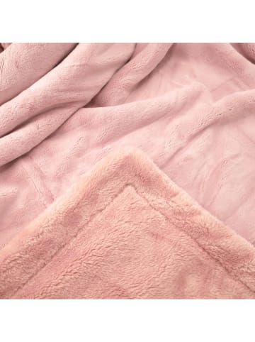 Le Comptoir de la Plage Pled "Cozy" w kolorze jasnoróżowym - 170 x 130 cm
