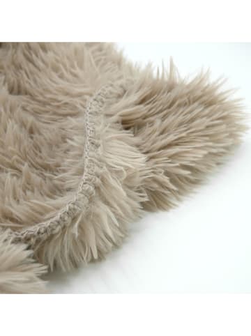 Le Comptoir de la Plage Pled "Longwool" w kolorze szarobrązowym - 170 x 130 cm