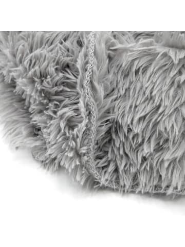 Le Comptoir de la Plage Plaid ''Longwool'' in Grau - (L)170 x (B)130 cm