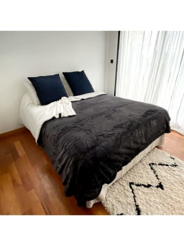 Le Comptoir de la Plage Pled "Lapin" w kolorze antracytowo-białym - 240 x 220 cm