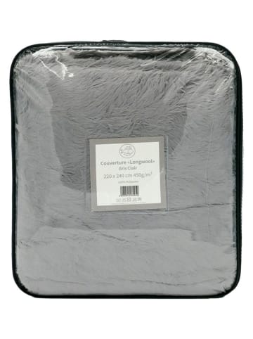 Le Comptoir de la Plage Pled "Longwool" w kolorze szarym - 240 x 220 cm