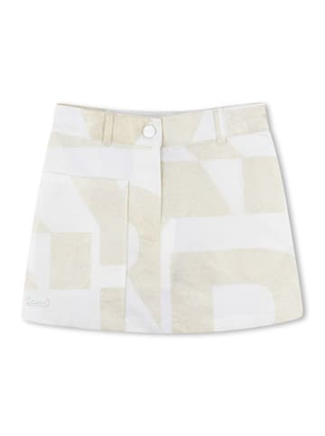 DKNY Spódnica w kolorze biało-złotym