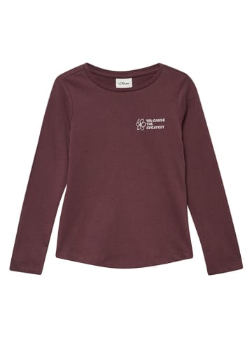 s.Oliver Longsleeve in Bordeaux