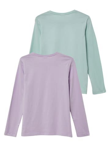 s.Oliver 2er-Set: Longsleeves in Flieder/ Mint