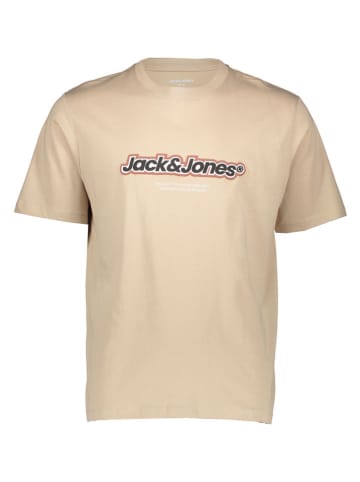Jack & Jones Koszulka "Vesterbro Newton" w kolorze beżowym