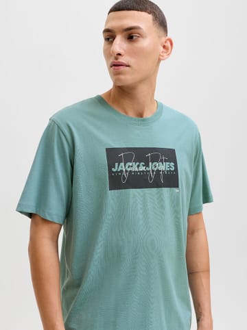 Jack & Jones Koszulka "Cole" w kolorze turkusowym