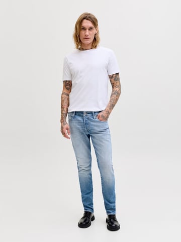 Jack & Jones Dżinsy "Glenn" - Skinny fit - w kolorze błękitnym