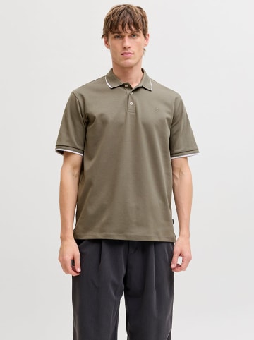 Jack & Jones Koszulka polo "Prblaethan" w kolorze khaki