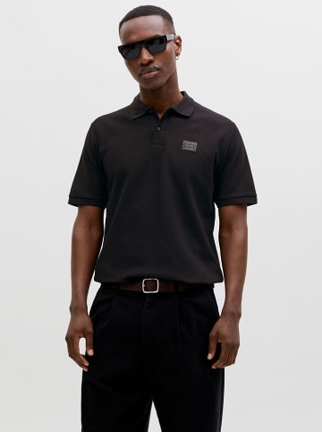 Jack & Jones Koszulka polo "Daytona" w kolorze czarnym