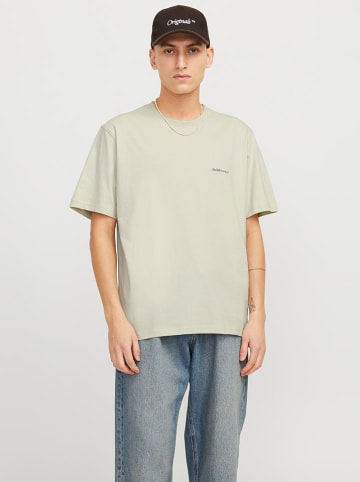 Jack & Jones Koszulka "Split" w kolorze beżowym