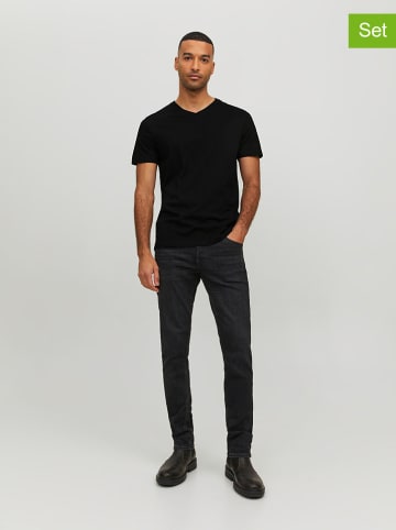 Jack & Jones 3er-Set: Shirts in Schwarz