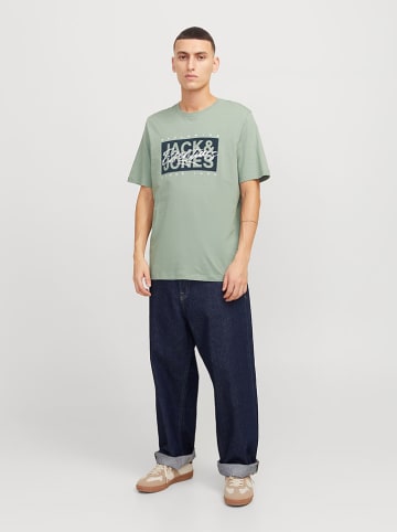 Jack & Jones Koszulka "Colton" w kolorze zielonym