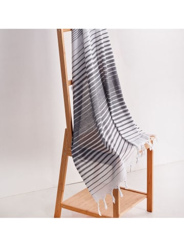 Colourful Cotton Fouta in Grau