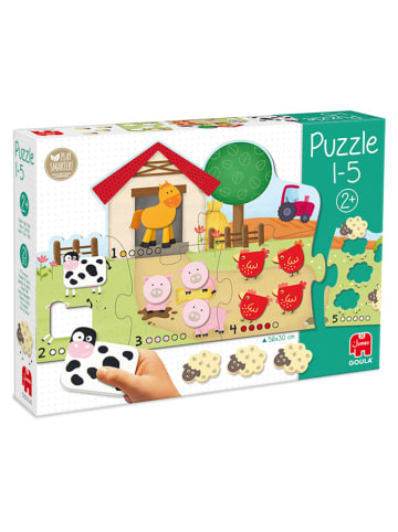 Jumbo 15-częściowe puzzle "1-5" ze wzorem - 2+
