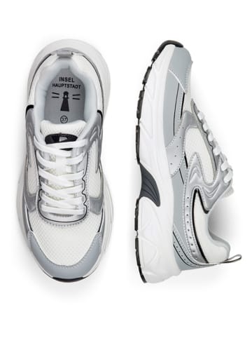 Inselhauptstadt Sneakers in Grau/ Weiß