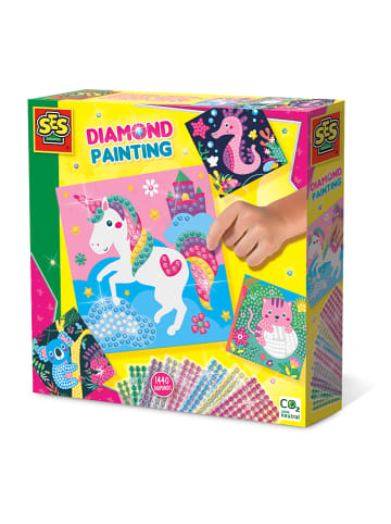 SES Creativiteitsset "Diamantmozaïeken - Blije Dieren" - vanaf 3 jaar