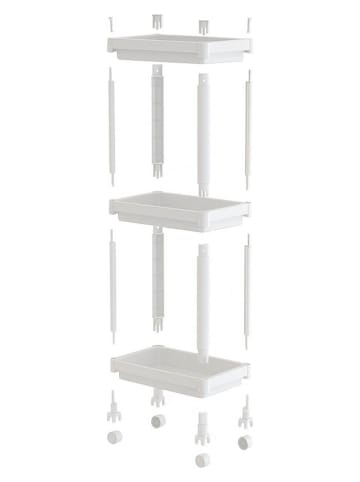 Evila Rollregal in Weiß - (B)36 x (H)71 x (T)23 cm