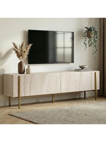 Evila Szafka RTV "Nexus" w kolorze złoto-beżowym - 180 x 45 x 30 cm