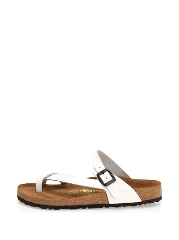 Comfortfusse Skórzane japonki w kolorze białym