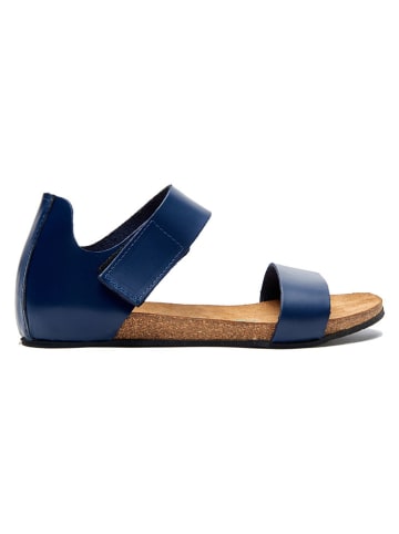 Comfortfusse Leren sandalen donkerblauw