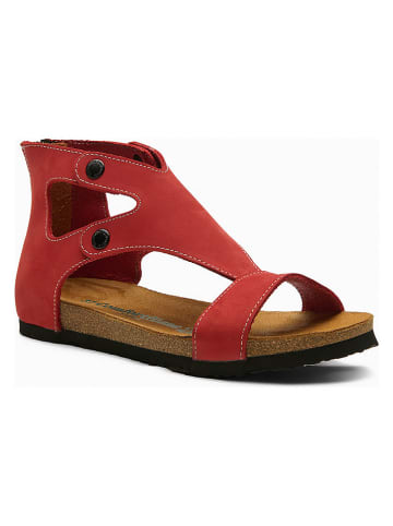 Comfortfusse Leren sandalen "Vera" rood