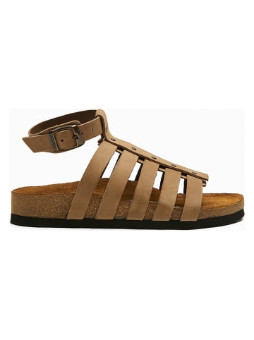 Comfortfusse Skórzane sandały "Ares" w kolorze jasnobrązowym