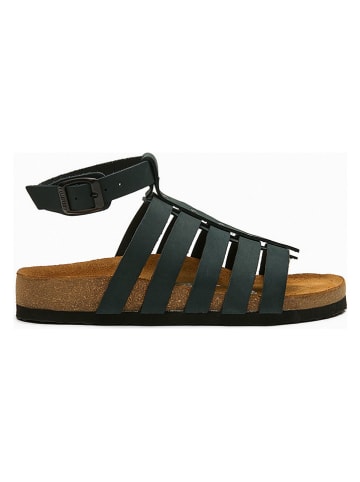 Comfortfusse Leder-Sandalen "Ares" in Dunkelblau