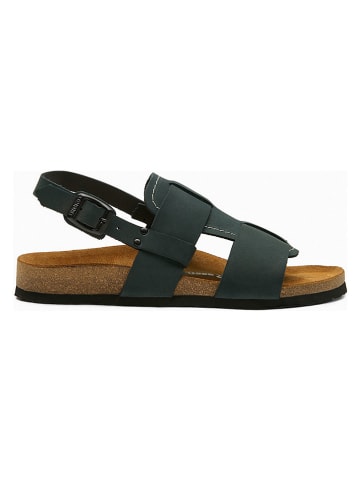 Comfortfusse Leder-Sandalen "Likya" in Dunkelblau