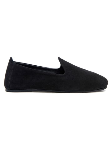 Comfortfusse Leder-Ballerinas "Merle" in Schwarz