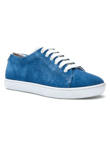 Comfortfusse Leren sneakers donkerblauw