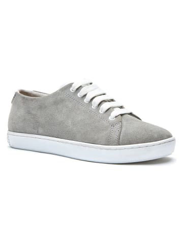 Comfortfusse Leren sneakers grijs
