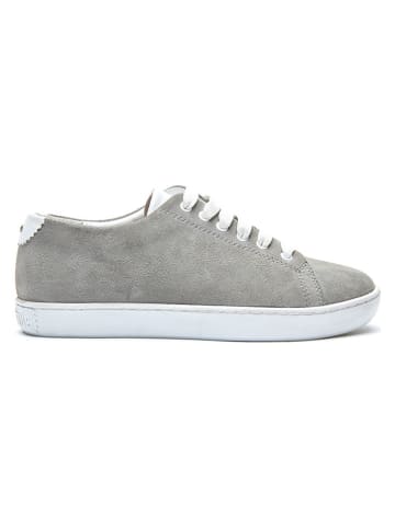Comfortfusse Leren sneakers grijs