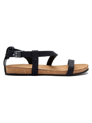 Comfortfusse Leren sandalen zwart