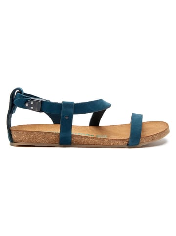 Comfortfusse Leren sandalen donkerblauw