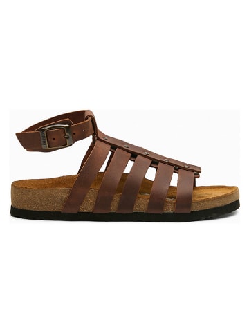 Comfortfusse Leren sandalen "Ares" bruin
