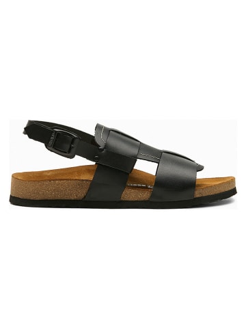 Comfortfusse Leren sandalen "Likya" zwart