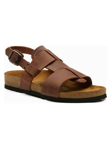 Comfortfusse Leder-Sandalen "Likya" in Braun