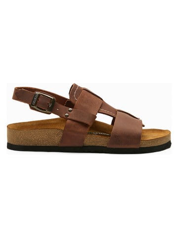 Comfortfusse Leren sandalen "Likya" bruin