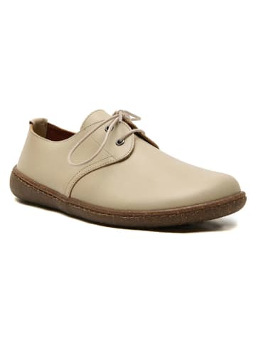 Comfortfusse Leren veterschoenen "Terra" beige