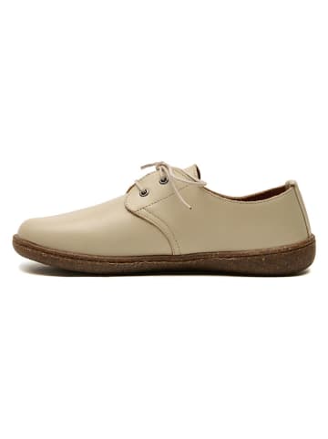 Comfortfusse Leren veterschoenen "Terra" beige