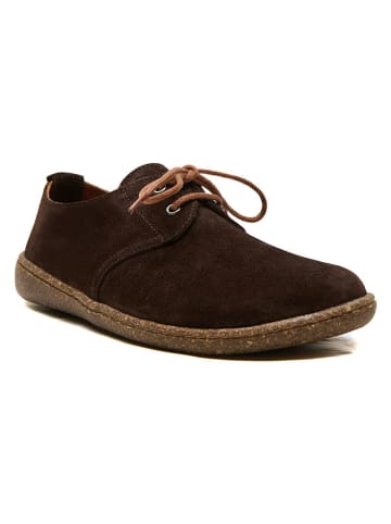 Comfortfusse Leren veterschoenen "Terra" bruin