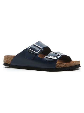 Comfortfusse Leren slippers donkerblauw