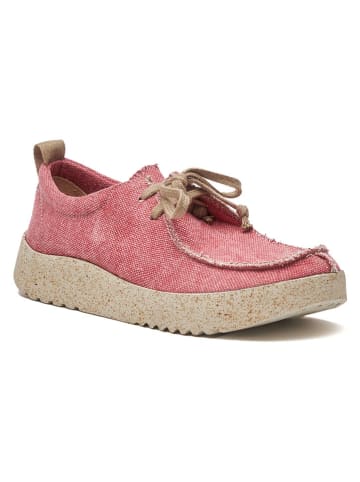 Comfortfusse Schnürschuhe in Rot