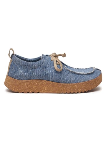 Comfortfusse Veterschoenen blauw