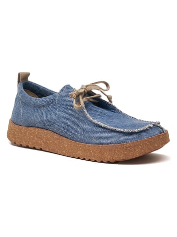 Comfortfusse Veterschoenen blauw