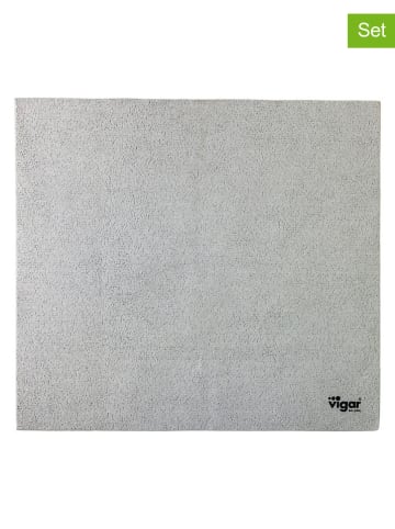 Vigar 4er-Set: Reinigungstücher ''Rengø'' in Grau - (L)35 x (B)38 cm
