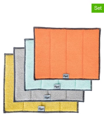 Vigar 4er-Set: Reinigungstücher "Rengø" in Bunt - (L)24 x (B)18,5 cm
