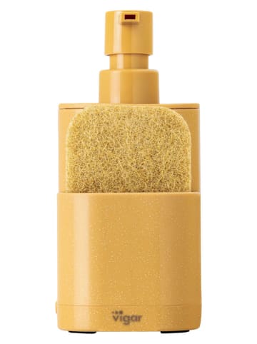 Vigar 2tlg. Set: Spülorganizer "Rengø" in Senf - (B)8,5 x (H)18,5 x (T)10 cm