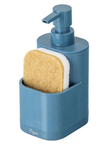 Vigar 2tlg. Set: Spülorganizer "Rengø" in Blau - (B)8,5 x (H)18,5 x (T)10 cm